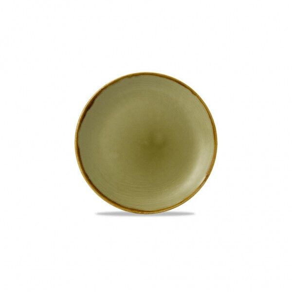 Piatto Piano Coupe 16.5 cm Harvest Green HVGREVP61 - per ristoranti - Imballo 12 pz