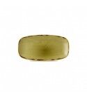 Piatto Rettangolare 29.5x15 cm Harvest Green HVGRXO111 Dudson per ristorazione - Imballo 12 pz
