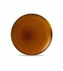 Piatto Piano Coupe 26 cm Harvest Brown - linea Harvest per hotel - Imballo 12 pz