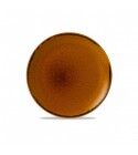 Piatto Piano Coupe 21.7 cm Brown per ristorazione - Imballo 12 pz