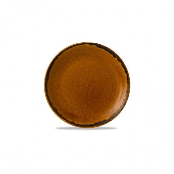 Piatto Piano Coupe 16.5 cm Harvest Brown Dudson per ristora - Imballo 12 pz