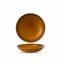 Piatto Fondo Coupe 24.8 cm Harvest Brown Dudson per hotel - Imballo 12 pz