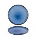 Piatto Piano Walled 21 cm Indigo Harvest per ristoranti - Imballo 6 pz