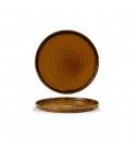 Piatto Piano Walled 26 cm Harvest Brown - per hotel - Imballo 6 pz