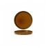 Piatto Piano Walled 21 cm Harvest Brown Dudson per ristoranti - Imballo 6 pz