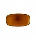 Piatto Rettangolare 35x18.5 cm Harvest Brown HVBRXO141 Dudson per ristoranti. - Imballo 6 pz