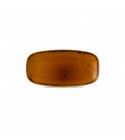 Piatto Rettangolare Harvest Brown 29.5x15 cm Dudson per ristoranti - Imballo 12 pz