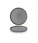 Piatto Piano Walled 26 cm Harvest Grey HVGYWP261 Dudson per hotel - Imballo 6 pz
