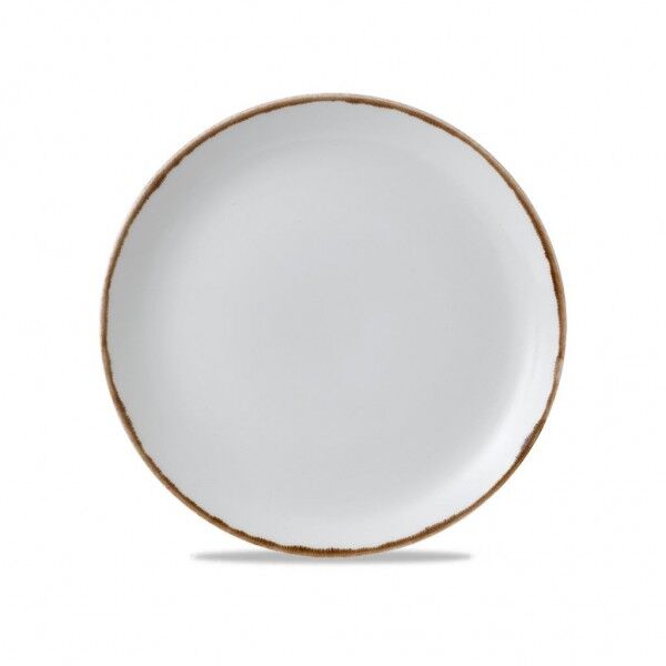Piatto Piano Coupe 28.8 cm Harvest Natural Dudson per ristoranti - Imballo 12 pz