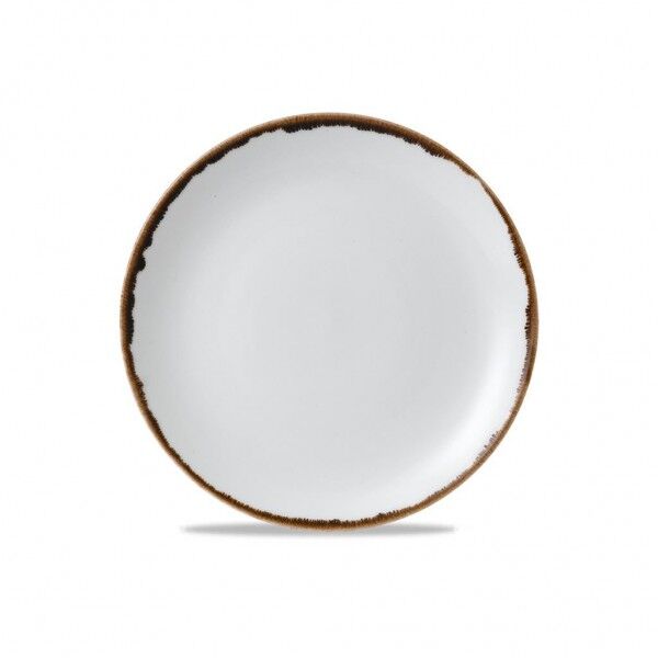 Piatto Piano Coupe 21.7 cm Harvest Natural Dudson per ristoranti - Imballo 12 pz