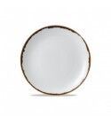 Piatto Piano Coupe 21.7 cm Harvest Natural Dudson per ristoranti - Imballo 12 pz