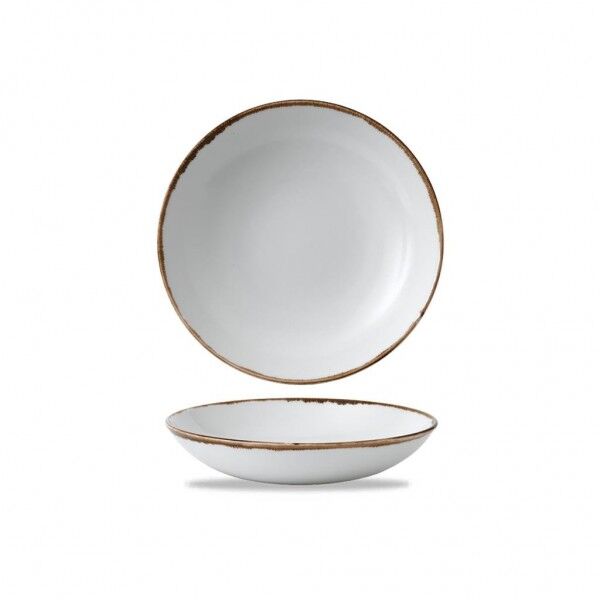 Piatto Fondo Coupe 24.8 cm Natural Dudson per ristoranti - Imballo 12 pz