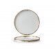 Piatto Piano Walled 26 cm Harvest Natural HVNAWP261 Dudson per ristoranti - Imballo 6 pz
