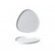 Piatto Triangolare Walled 26 cm White WHWT271 per ristoranti - Imballo 6 pz