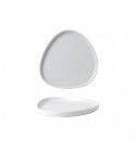 Piatto Triangolare Walled 26 cm White WHWT271 per ristoranti - Imballo 6 pz
