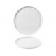 Piatto Piano Walled 26 cm Isla White WHISIP261 per ristoranti - Imballo 6 pz