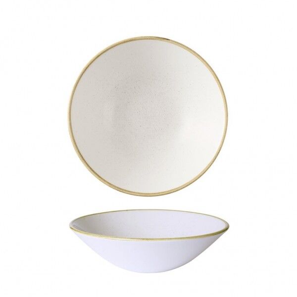Coppa Stonecast SWHSEB221 Barley White da 22 cm per ristoranti - Imballo 6 pz