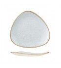 Piatto Piano Triangolare Duck Egg Blue Churchill per ristoranti - Imballo 6 pz