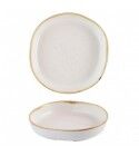Piatto Fondo Walled Organic 23 cm Barley White Stonecast per ristoranti - Imballo 6 pz