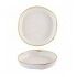 Piatto Fondo Walled Organic 23 cm Barley White Stonecast per ristoranti - Imballo 6 pz