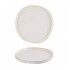 Piatto Piano Walled Organic 25.5 cm Barley White Stonecast Churchill per ristoranti - Imballo 6 pz