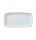 Piatto Rettangolare 35x18.5 cm Stonecast Duck Egg Blue - Churchill per ristoranti. - Imballo 6 pz