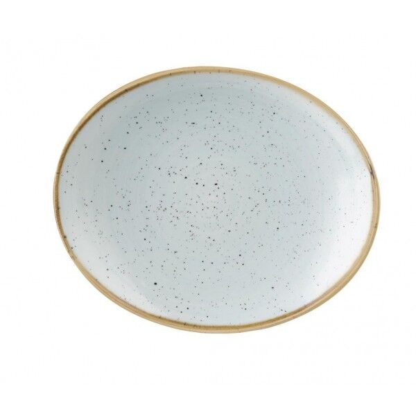 Piatto Ovale Coupe 19.2 cm Duck Egg Blue Churchill per ristoranti - Imballo 12 pz