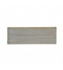 Piatto Rettangolare Tasting 24.7x8.8 cm Peppercorn Grey Churchill per ristoranti - Imballo 6 pz