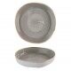 Piatto Fondo Walled Organic Grey Stonecast per ristoranti - Imballo 6 pz