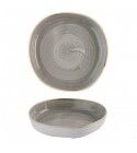 Piatto Fondo Walled Organic Grey Stonecast per ristoranti - Imballo 6 pz