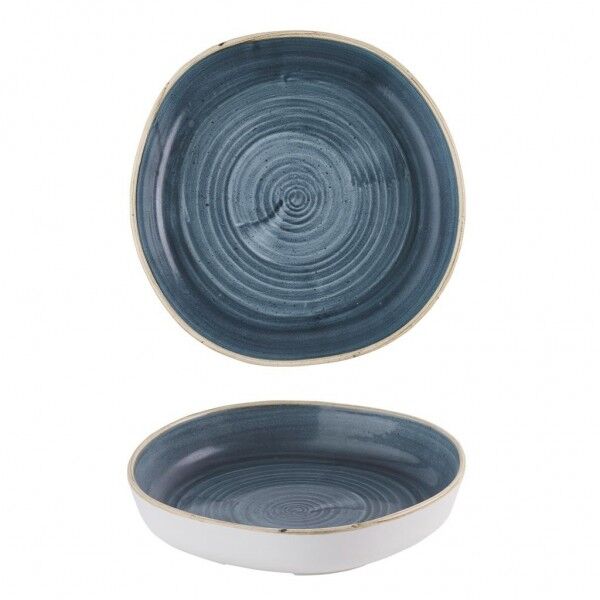 Piatto Fondo Walled Organic Blueberry Stonecast Churchill per ristoranti - Imballo 6 pz
