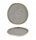 Piatto Piano Churchill Stonecast Peppercorn Grey per ristoranti - Imballo 6 pz