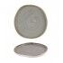 Piatto Piano Churchill Stonecast Peppercorn Grey per ristoranti - Imballo 6 pz