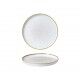 Piatto Piano Walled 21 cm Stonecast Barley White per hotel - Imballo 6 pz
