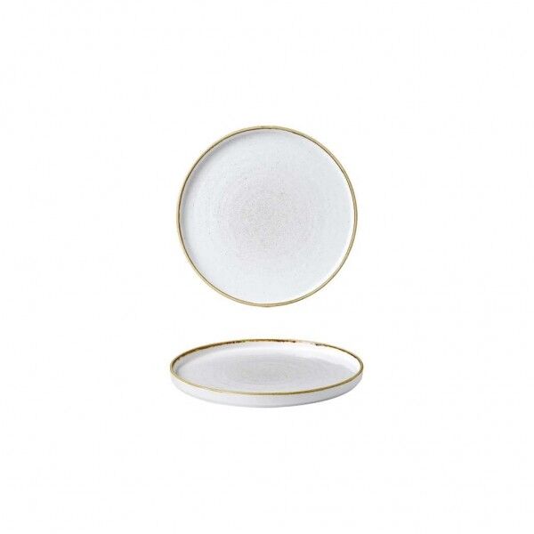 Piatto Piano Walled Stonecast Barley White SWHSWP161 Churchill 16 cm per hotel - Imballo 6 pz