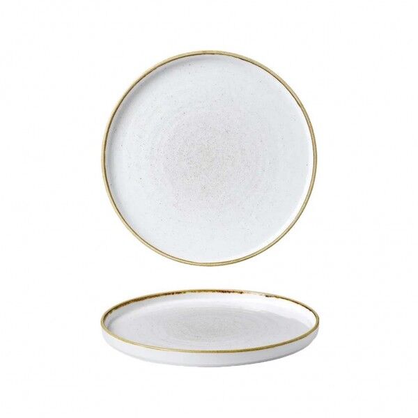Piatto Piano Walled 28 cm Stonecast Barley White SWHSWP281 - per ristoranti - Imballo 6 pz