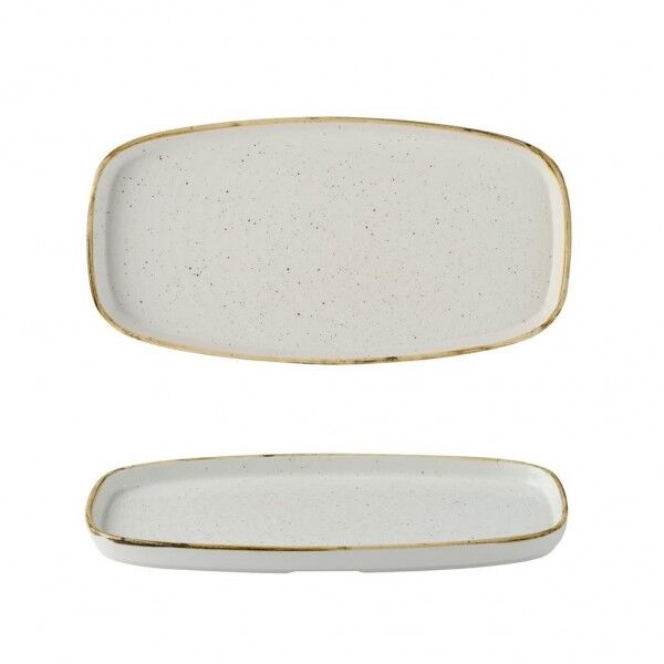 Piatto Rettangolare Walled 30x15.4 cm Barley White fornitore Churchill - per ristoranti - Imballo 12 pz
