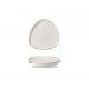 Piatto Triangolare Walled 20 cm Stonecast Barley White - per ristoranti - Imballo 6 pz