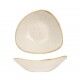 Piatto Fondo Triangolare Stonecast Barley White SWHSTRB71 - per ristoranti - Imballo 12 pz