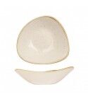 Piatto Fondo Triangolare Stonecast Barley White SWHSTRB71 - per ristoranti - Imballo 12 pz