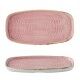 Piatto rettangolare Stonecast Petal Pink Churchill per ristoranti - Imballo 6 pz