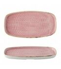 Piatto rettangolare Stonecast Petal Pink Churchill per ristoranti - Imballo 6 pz