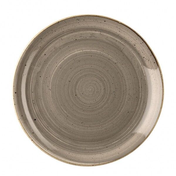 Piatto Piano Coupe 21.7 cm Stonecast Peppercorn Grey - per ristoranti - Imballo 12 pz