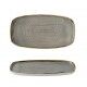 Piatto Rettangolare Walled Stonecast Peppercorn Grey per ristorazione - Imballo 12 pz