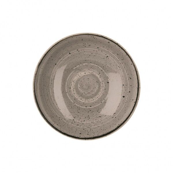 Piatto Fondo Coupe Stonecast Peppercorn Grey per hotel - Imballo 12 pz