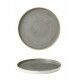 Piatto Piano Walled Stonecast Peppercorn Grey SPGSWP261 per ristoranti - Imballo 6 pz