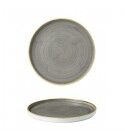 Piatto Piano Walled Stonecast Peppercorn Grey SPGSWP261 per ristoranti - Imballo 6 pz