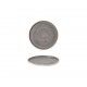 Piatto Piano Walled Stonecast Peppercorn Grey per ristorante - Imballo 6 pz