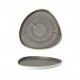 Piatto Triangolare Walled 26 cm Stonecast Peppercorn Grey Churchill per ristoranti - Imballo 6 pz