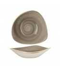 Piatto Fondo Triangolare 18.5 cm Stonecast Churchill Peppercorn Grey_guesthouse - Imballo 12 pz